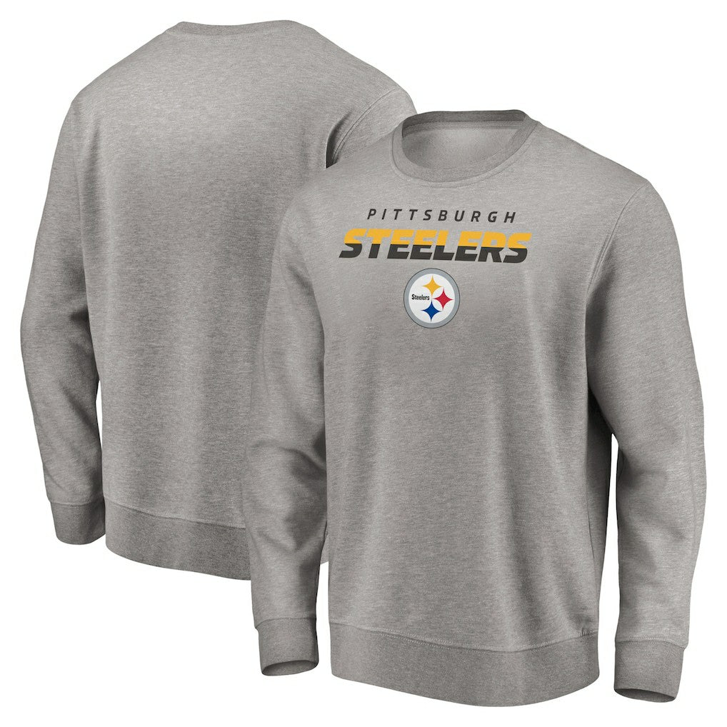 Pittsburgh Steelers Elevate Play Pullover Sweatshirt - Gray outlet