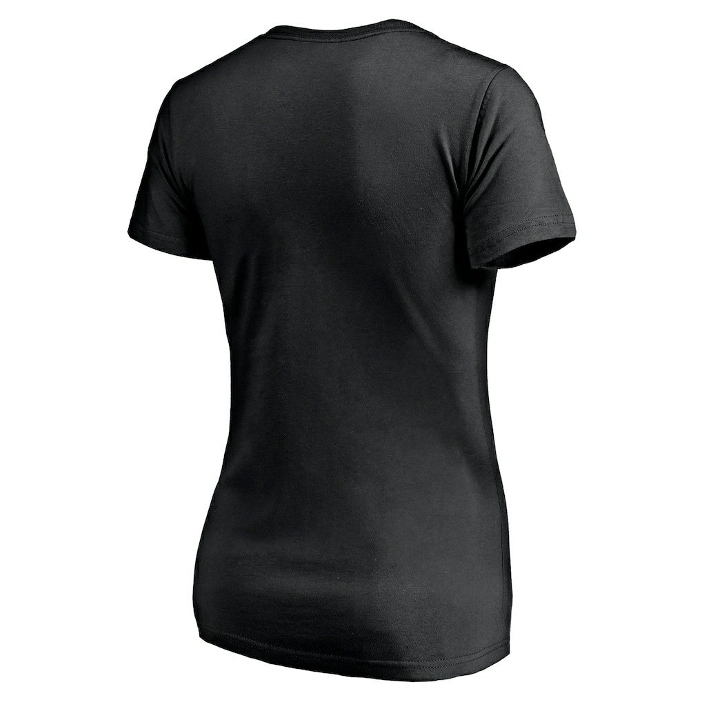 Las Vegas Raiders Women's Long Stride V-Neck T-Shirt - Black sale