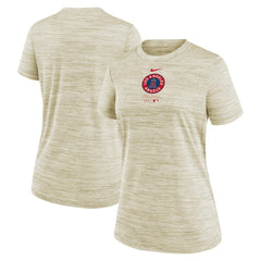 Los Angeles Angels Women's City Connect Practice Velocity T-Shirt - Cream | Nike