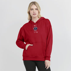 Los Angeles Angels Women's City Connect Practice Performance Pullover Hoodie - Red | Nike