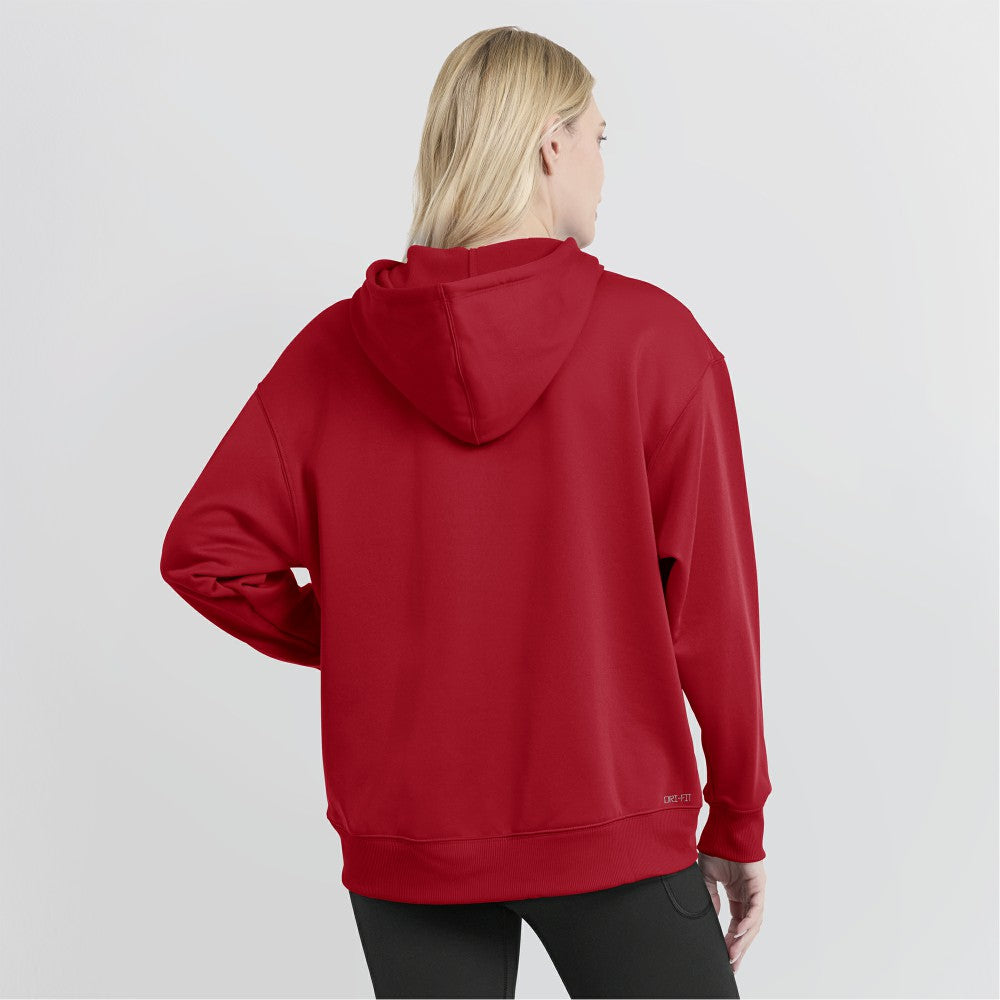 Los Angeles Angels Women's City Connect Practice Performance Pullover Hoodie - Red | Nike
