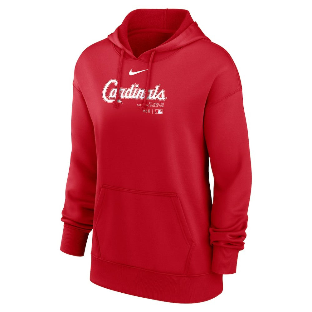 St. Louis Cardinals Women's Authentic Collection Performance Pullover Hoodie - Red | Nike