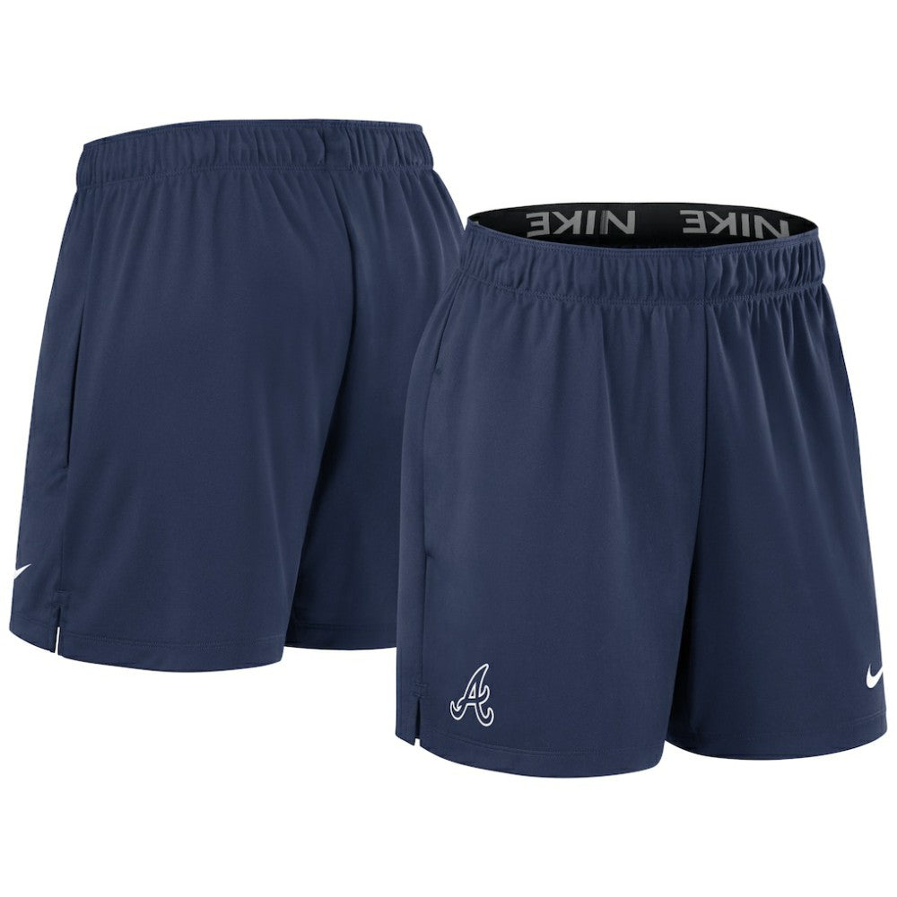 Atlanta Braves Women's Authentic Collection Knit Shorts - Navy | Nike