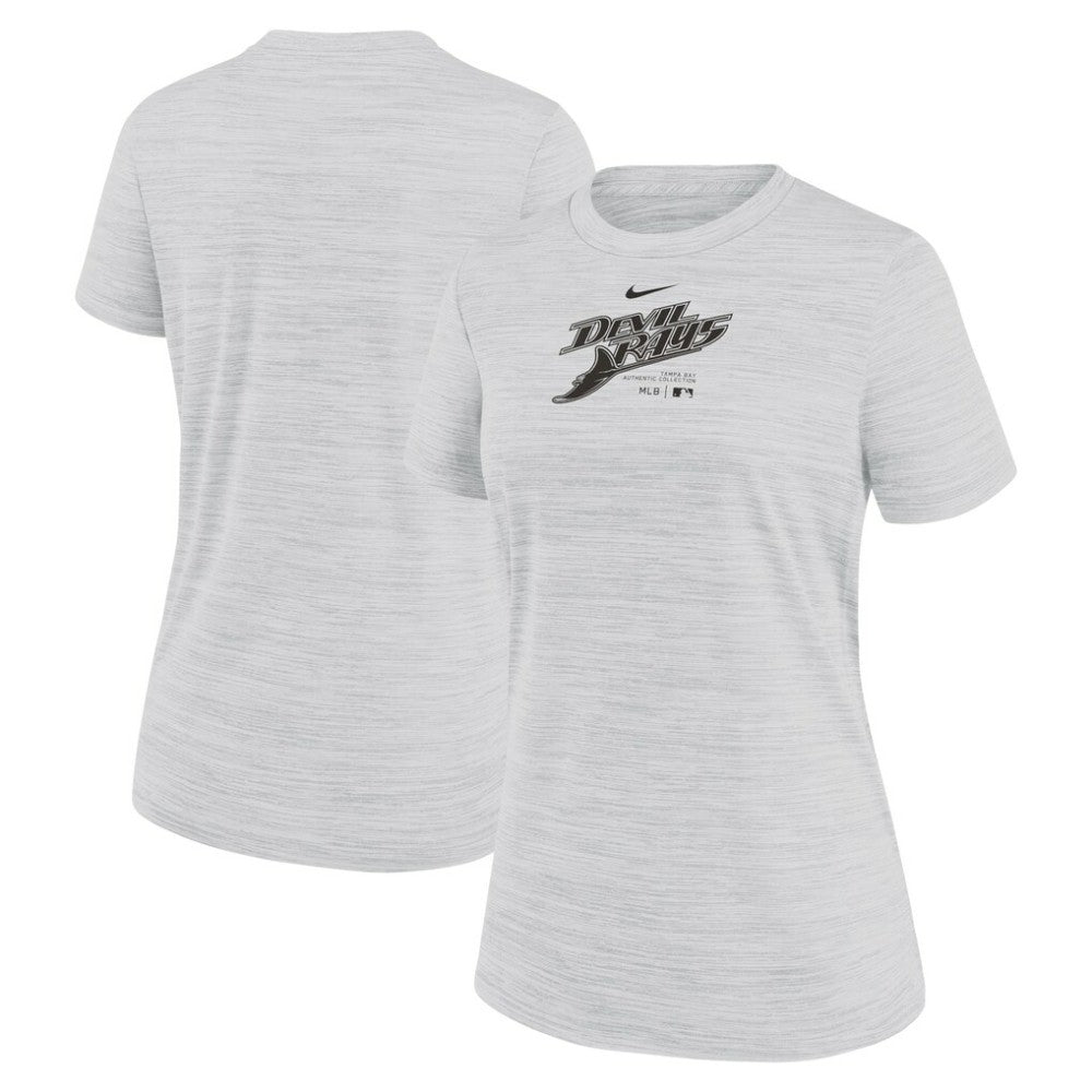 Tampa Bay Rays Women's Authentic Collection Velocity Performance T-Shirt - White | Nike