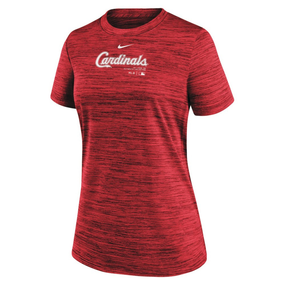 St. Louis Cardinals Women's Authentic Collection Velocity Performance T-Shirt - Red | Nike