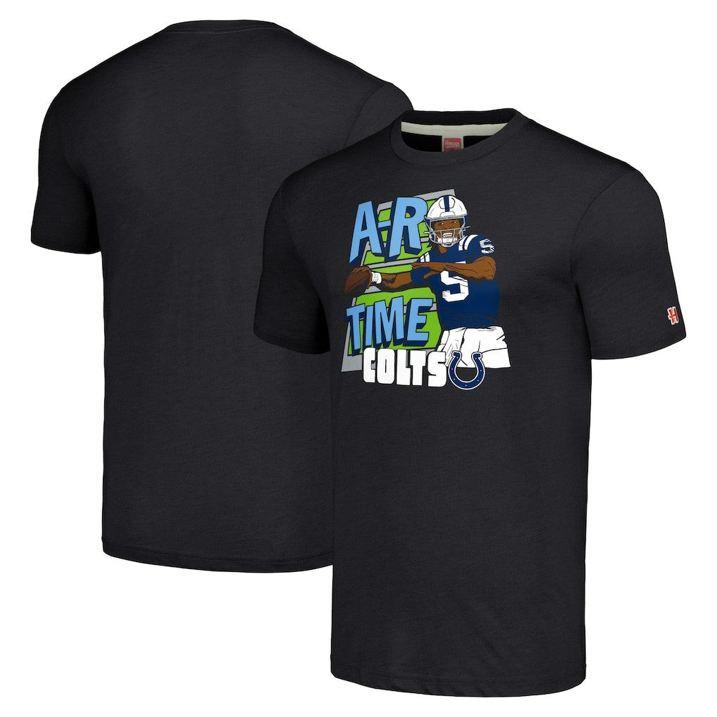 Anthony Richardson Sr. Indianapolis Colts Homage Unisex Caricature Player Tri-Blend T-Shirt - Charcoal for sale
