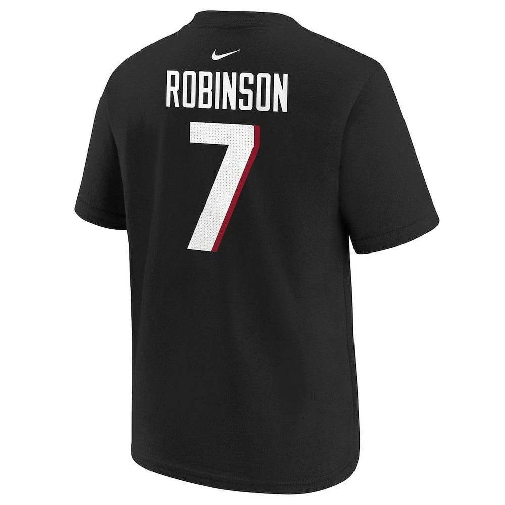 Bijan Robinson Atlanta Falcons Youth Player Name & Number T-Shirt - Black | Nike cheap