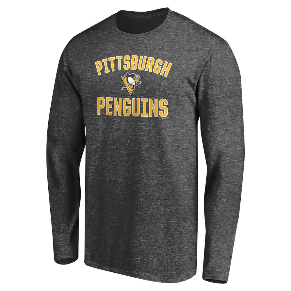 Pittsburgh Penguins Victory Arch Long Sleeve T-Shirt Charcoal