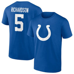 Anthony Richardson Indianapolis Colts Icon Name & Number T-Shirt - Royal sale
