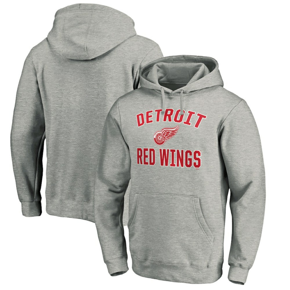 Detroit Red Wings Victory Arch Pullover Hoodie Gray