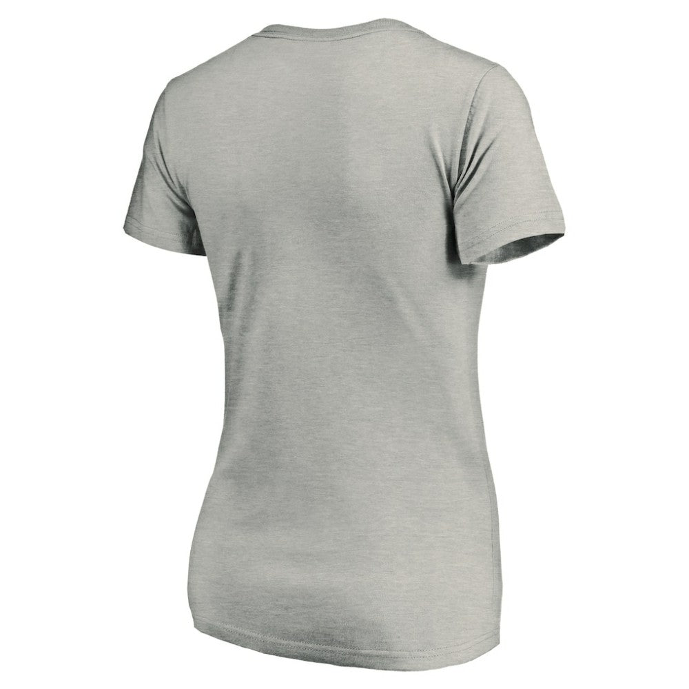 Seattle Kraken Women's Primary Logo V-Neck T-Shirt Gray