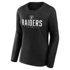 Las Vegas Raiders Women's Plus Size Foiled Play Long Sleeve T-Shirt - Black online