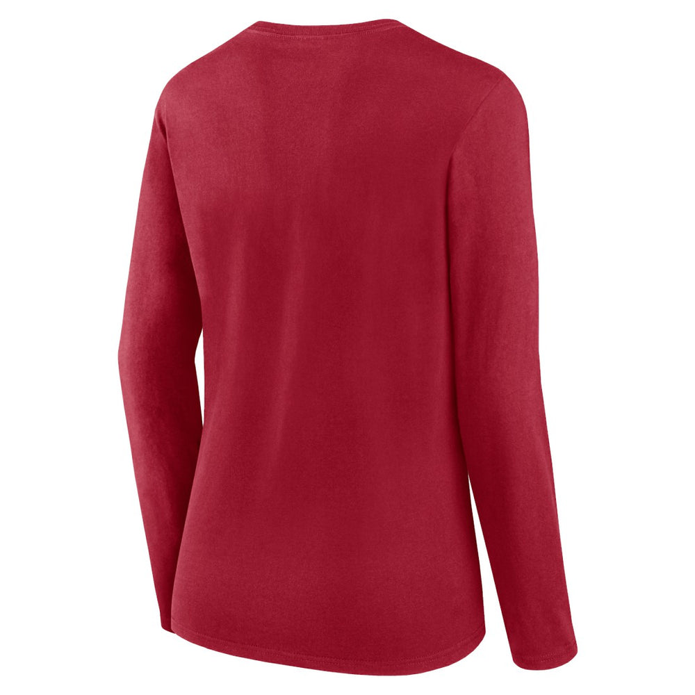 Tampa Bay Buccaneers Women's Plus Size Foiled Play Long Sleeve T-Shirt - Red sale