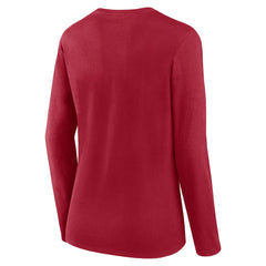 Tampa Bay Buccaneers Women's Plus Size Foiled Play Long Sleeve T-Shirt - Red sale