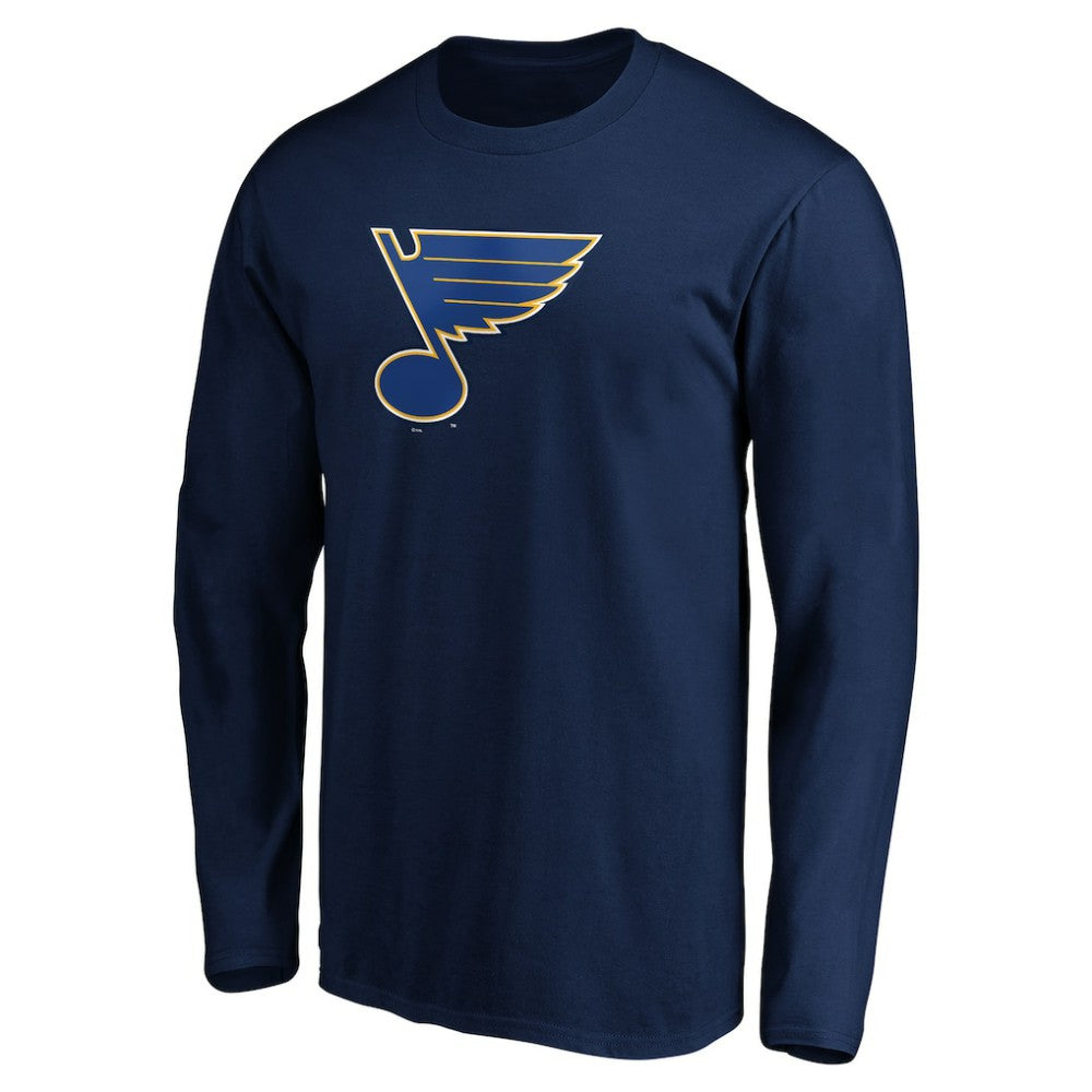 St. Louis Blues Primary Logo Long Sleeve T-Shirt Navy