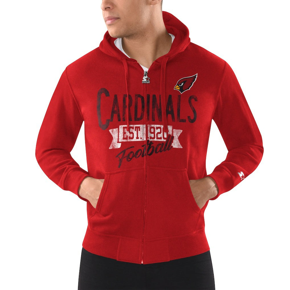Arizona Cardinals Starter Domestic Post Season Full-Zip Hoodie - Cardinal outlet
