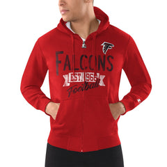 Atlanta Falcons Starter Domestic Post Season Full-Zip Hoodie - Red on sale