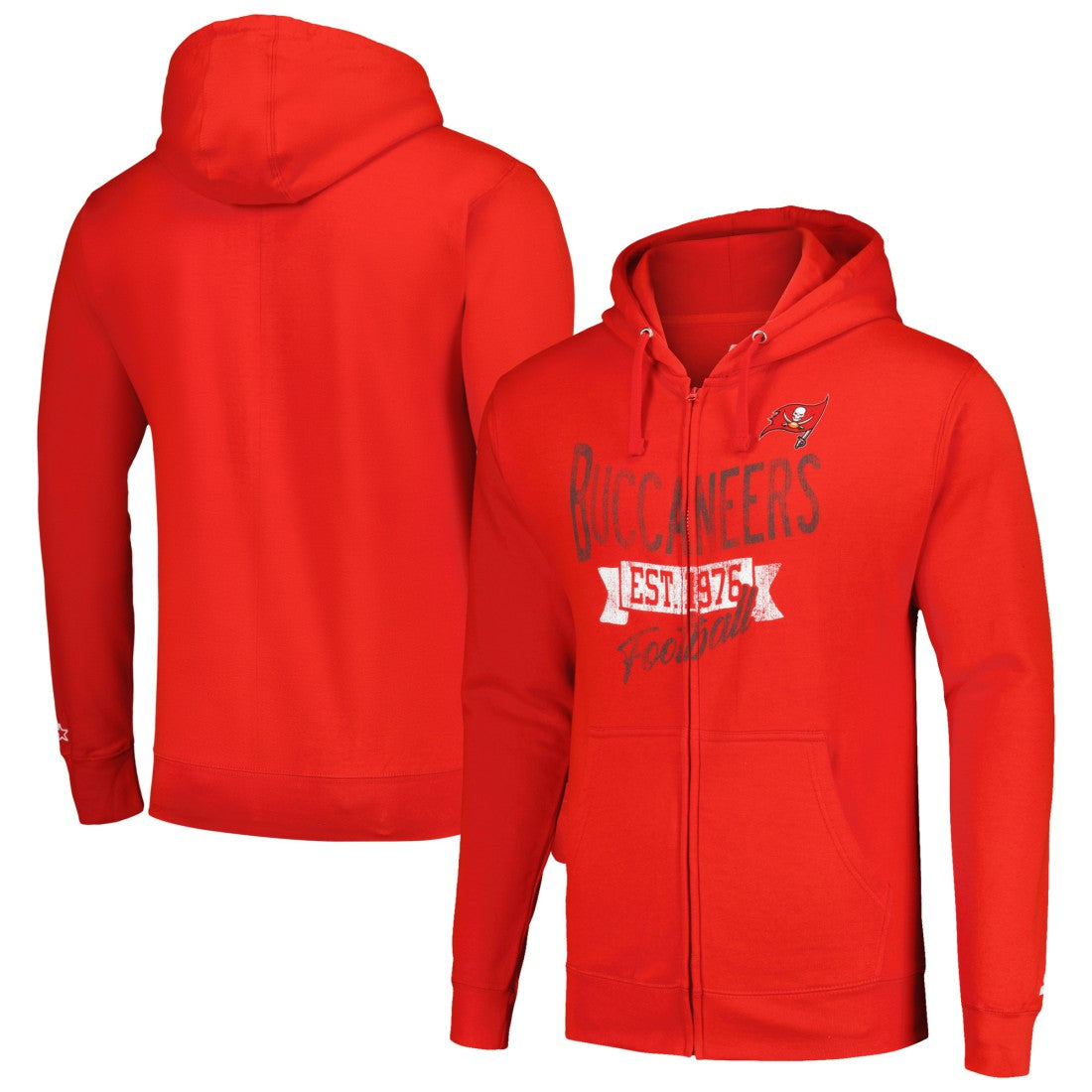 Tampa Bay Buccaneers Starter Domestic Post Season Full-Zip Hoodie - Red on sale