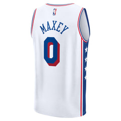 Tyrese Maxey Philadelphia 76ers Fast Break Replica Player Jersey - Association Edition - White | Fanatics on sale