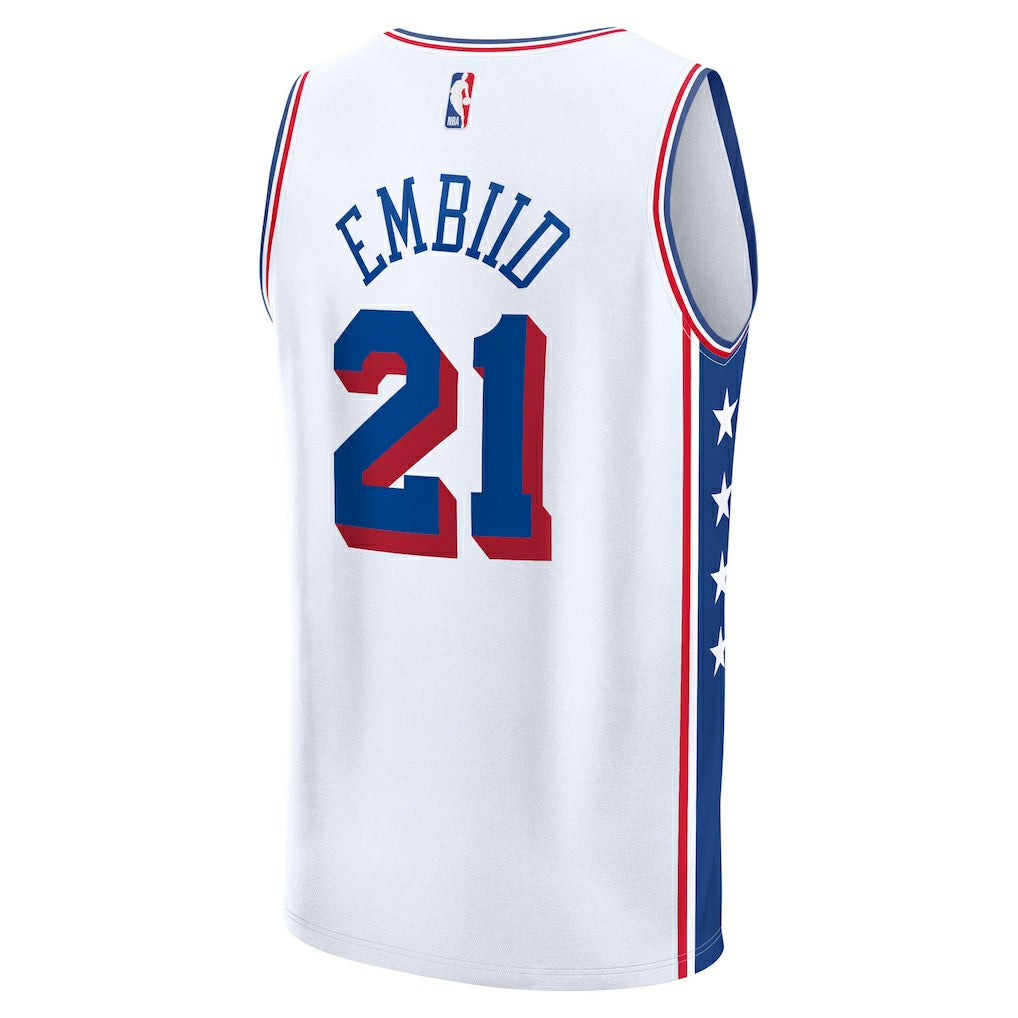 Joel Embiid Philadelphia 76ers Fast Break Replica Player Jersey - Association Edition - White | Fanatics sale