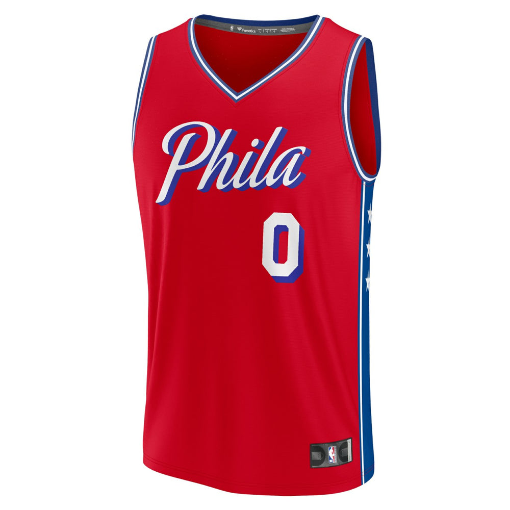 Tyrese Maxey Philadelphia 76ers Youth Fast Break Player Jersey - Statement Edition - Red | Fanatics sale