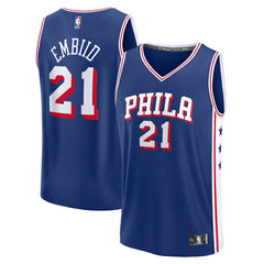 Joel Embiid Philadelphia 76ers Fast Break Replica Jersey - Icon Edition - Royal | Fanatics shop