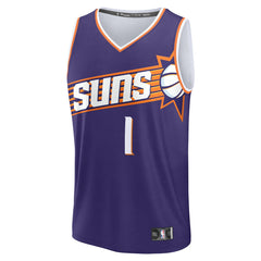 Devin Booker Phoenix Suns Fast Break Replica Jersey - Icon Edition - Purple | Fanatics on sale