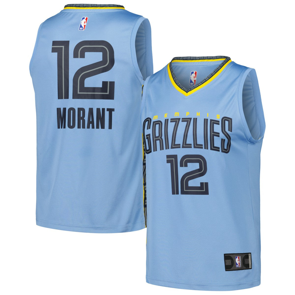 Ja Morant Memphis Grizzlies Fast Break Replica Player Jersey - Statement Edition - Light Blue | Fanatics for sale