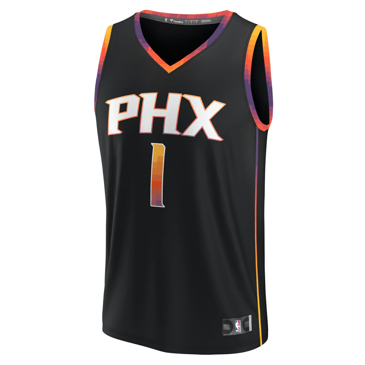 Devin Booker Phoenix Suns Fast Break Replica Player Jersey - Statement Edition - Black | Fanatics shop
