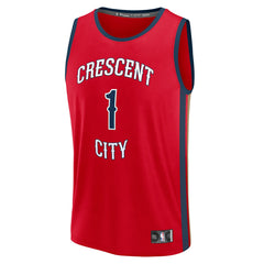 Zion Williamson New Orleans Pelicans Fast Break Replica Player Jersey - Statement Edition - Red | Fanatics online
