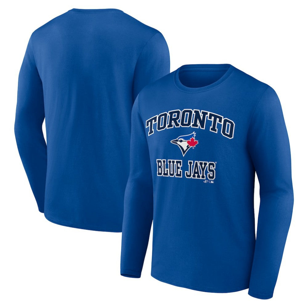 Toronto Blue Jays Logo Athletic Heart & Soul Long Sleeve T-Shirt - Royal