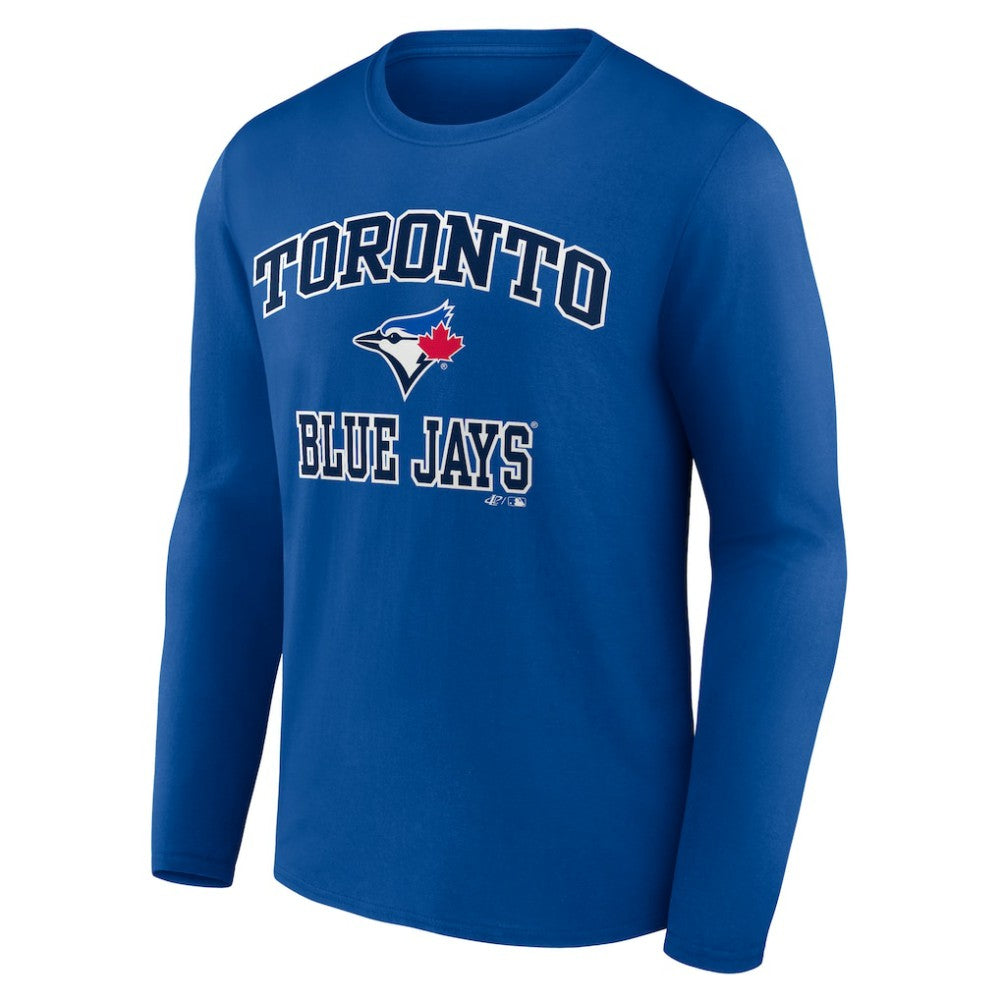 Toronto Blue Jays Logo Athletic Heart & Soul Long Sleeve T-Shirt - Royal