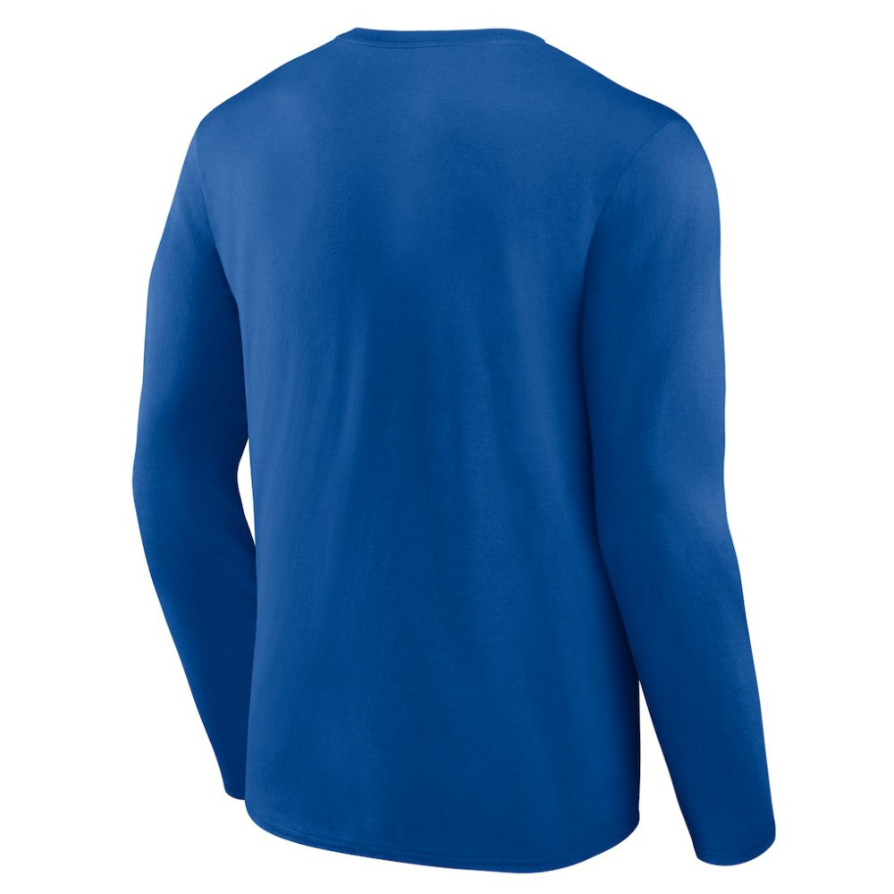 Texas Rangers Logo Athletic Heart & Soul Long Sleeve T-Shirt - Royal