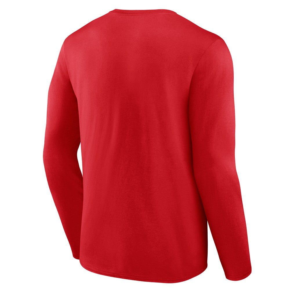 Cincinnati Reds Logo Athletic Heart & Soul Long Sleeve T-Shirt - Red