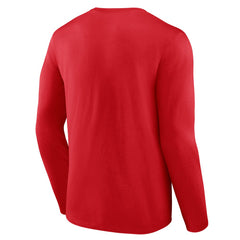 Cincinnati Reds Logo Athletic Heart & Soul Long Sleeve T-Shirt - Red