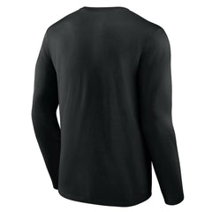 Chicago White Sox Logo Athletic Heart & Soul Long Sleeve T-Shirt - Black