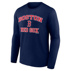 Boston Red Sox Logo Athletic Heart & Soul Long Sleeve T-Shirt - Navy