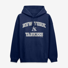 New York Yankees Logo Athletic Heart & Soul Hoodie - Navy