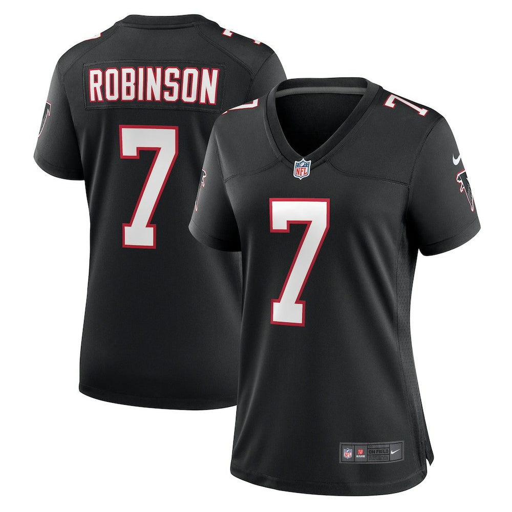 Bijan Robinson Atlanta Falcons Women's Alternate Game Jersey - Black | Nike for sale
