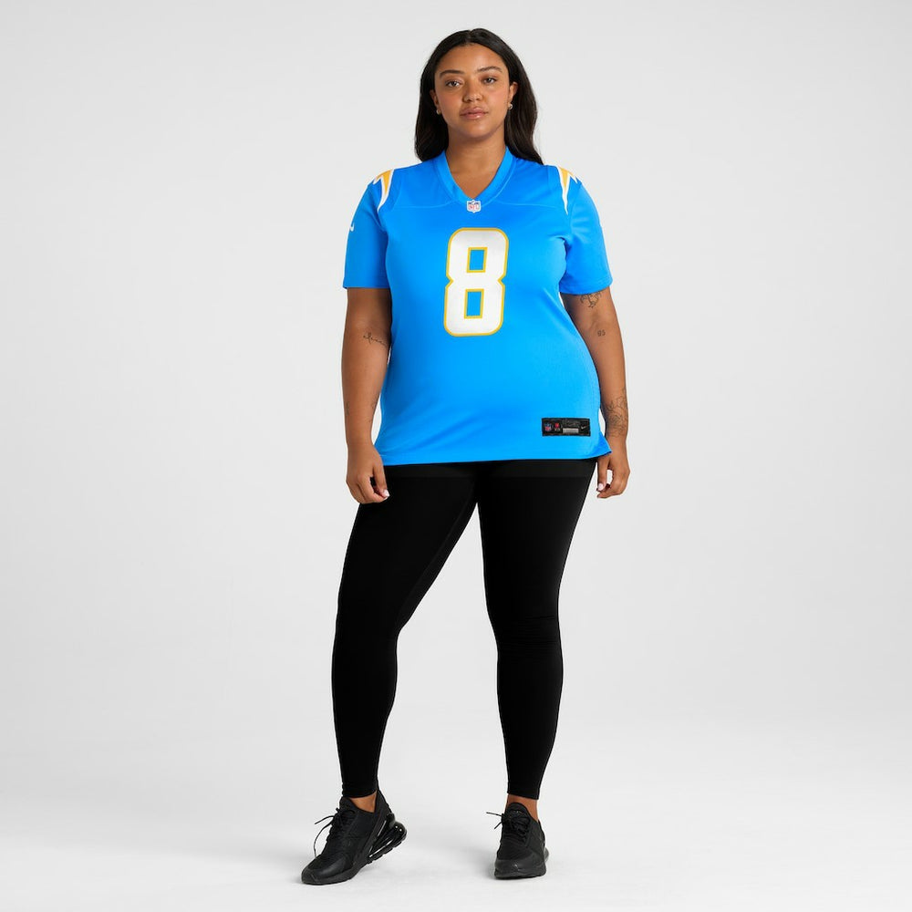 Max Duggan Los Angeles Chargers Women's Team Game Jersey - Powder Blue | Nike online