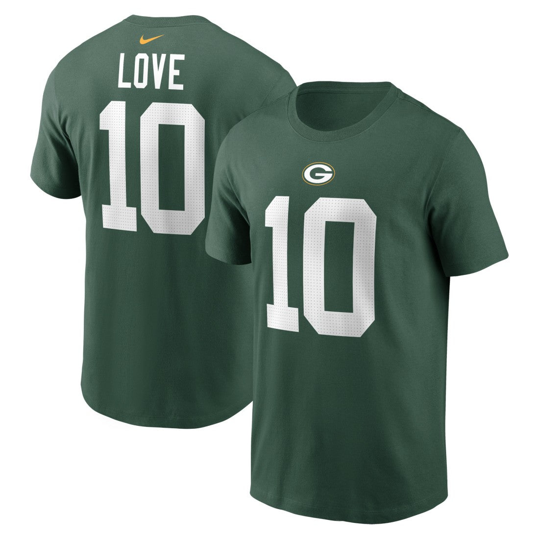 Jordan Love Green Bay Packers Player Name & Number T-Shirt - Green | Nike on sale