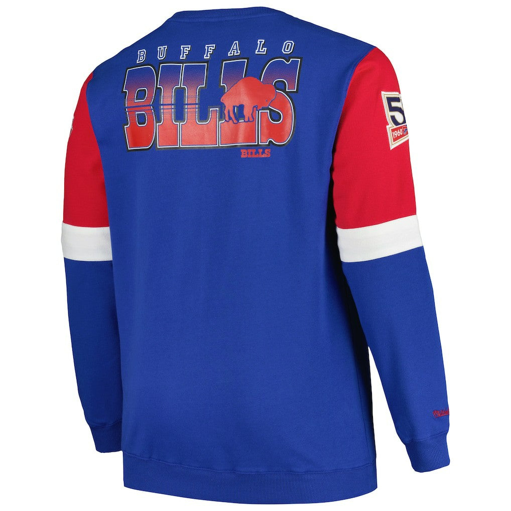 Buffalo Bills Big & Tall Fleece Pullover Sweatshirt - Royal on sale