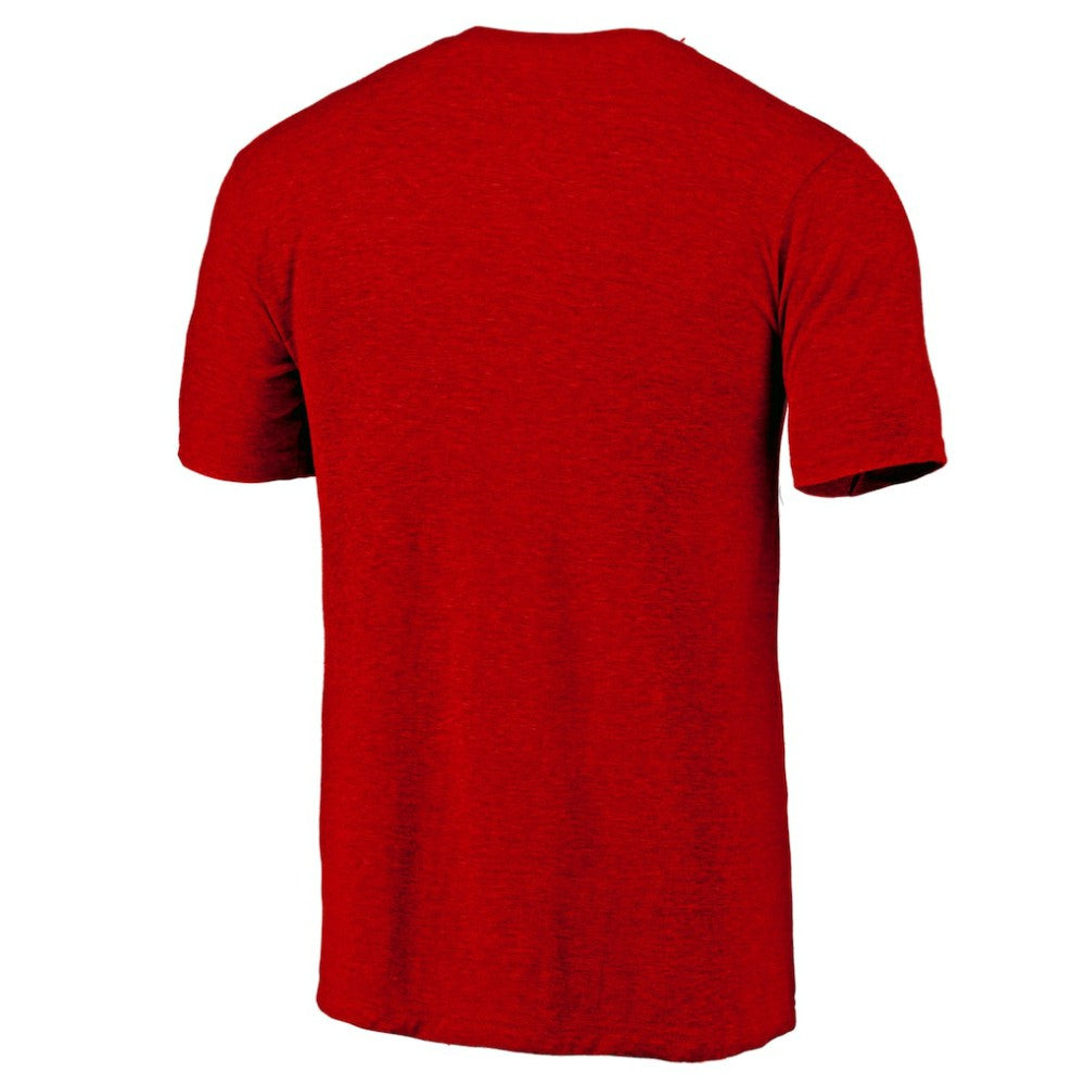 Philadelphia Phillies Official Logo Tri-Blend T-Shirt - Heather Red