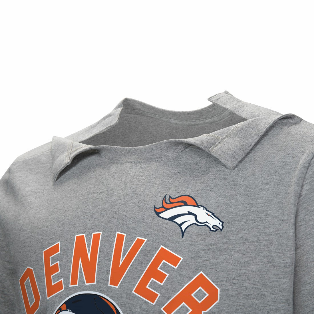 Denver Broncos Tackle Adaptive T-Shirt - Gray outlet