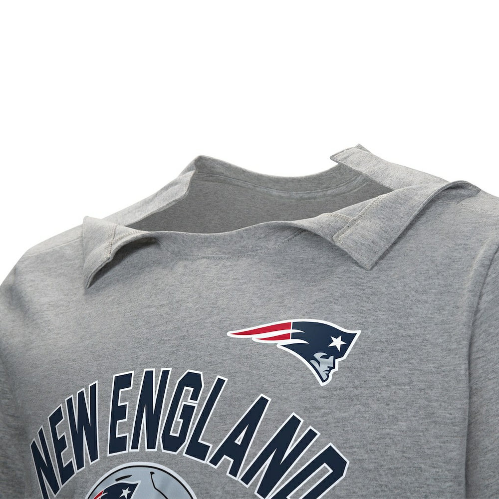 New England Patriots Tackle Adaptive T-Shirt - Gray outlet