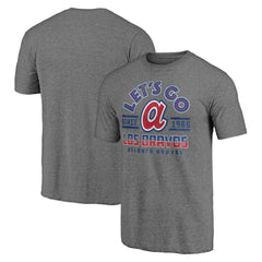 Atlanta Braves Hometown Collection The Bravos Tri-Blend T-Shirt - Heather Gray