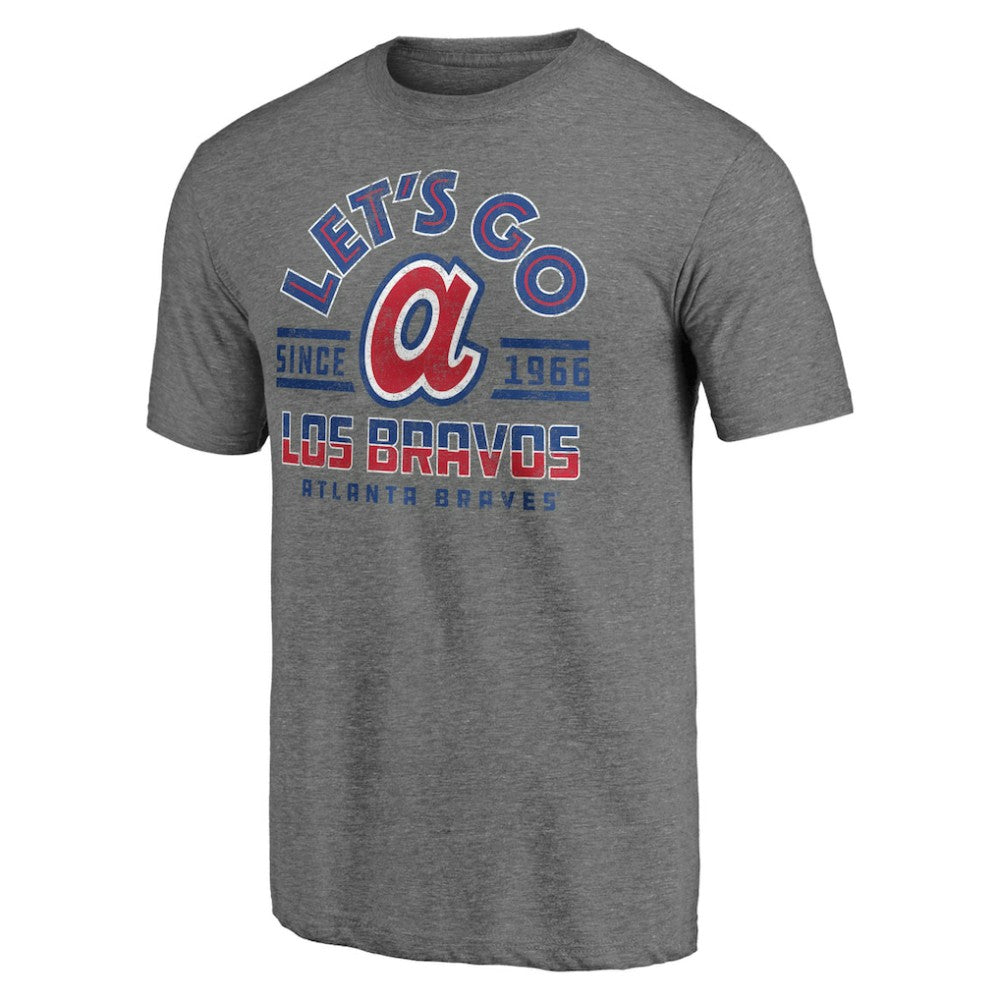 Atlanta Braves Hometown Collection The Bravos Tri-Blend T-Shirt - Heather Gray