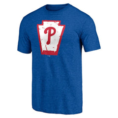 Philadelphia Phillies Hometown Collection Keystone Tri-Blend T-Shirt - Heather Royal