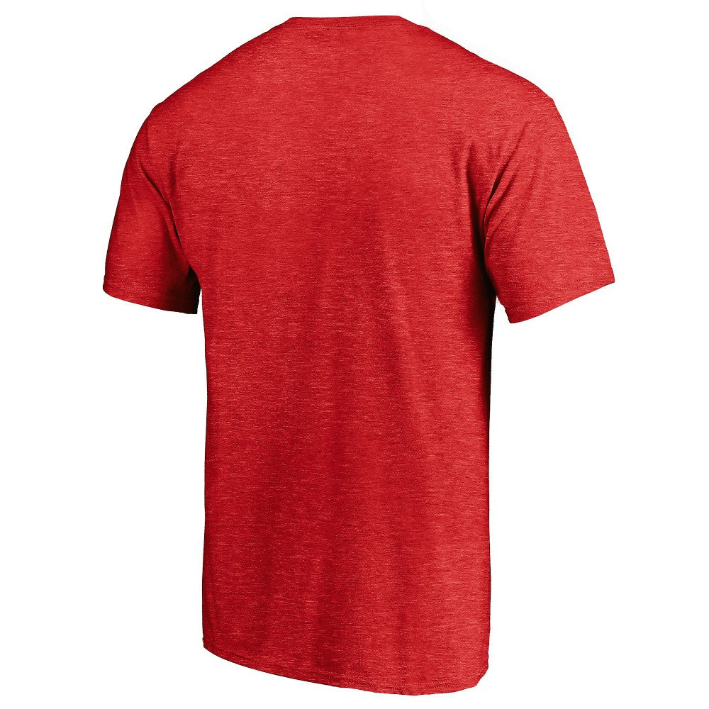 Cincinnati Reds Cooperstown Collection Throwback Logo Tri-Blend T-Shirt - Heather Red