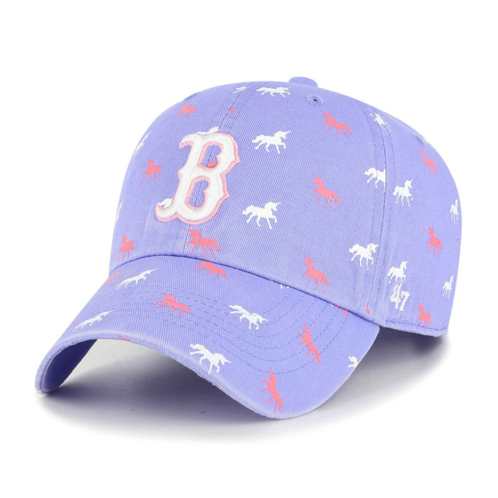 Boston Red Sox Youth Unicorn Jamboree Adjustable Hat - Purple | 47 brand